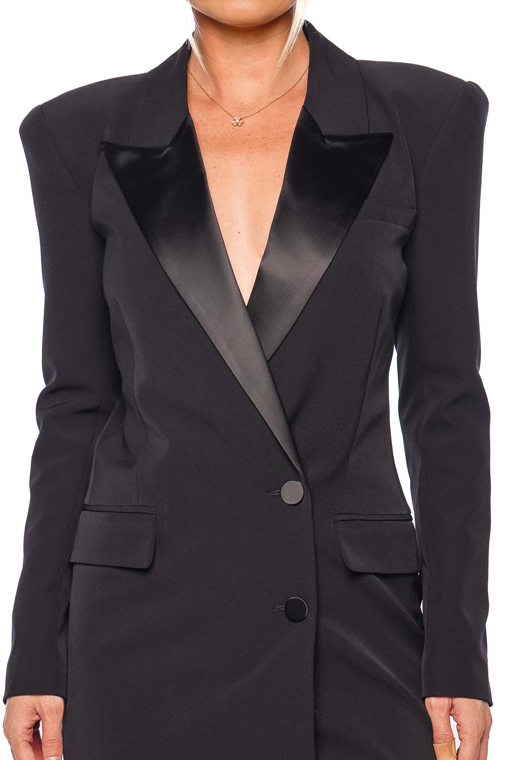 L'AGENCE Marrle Black Blazer Mini Dress