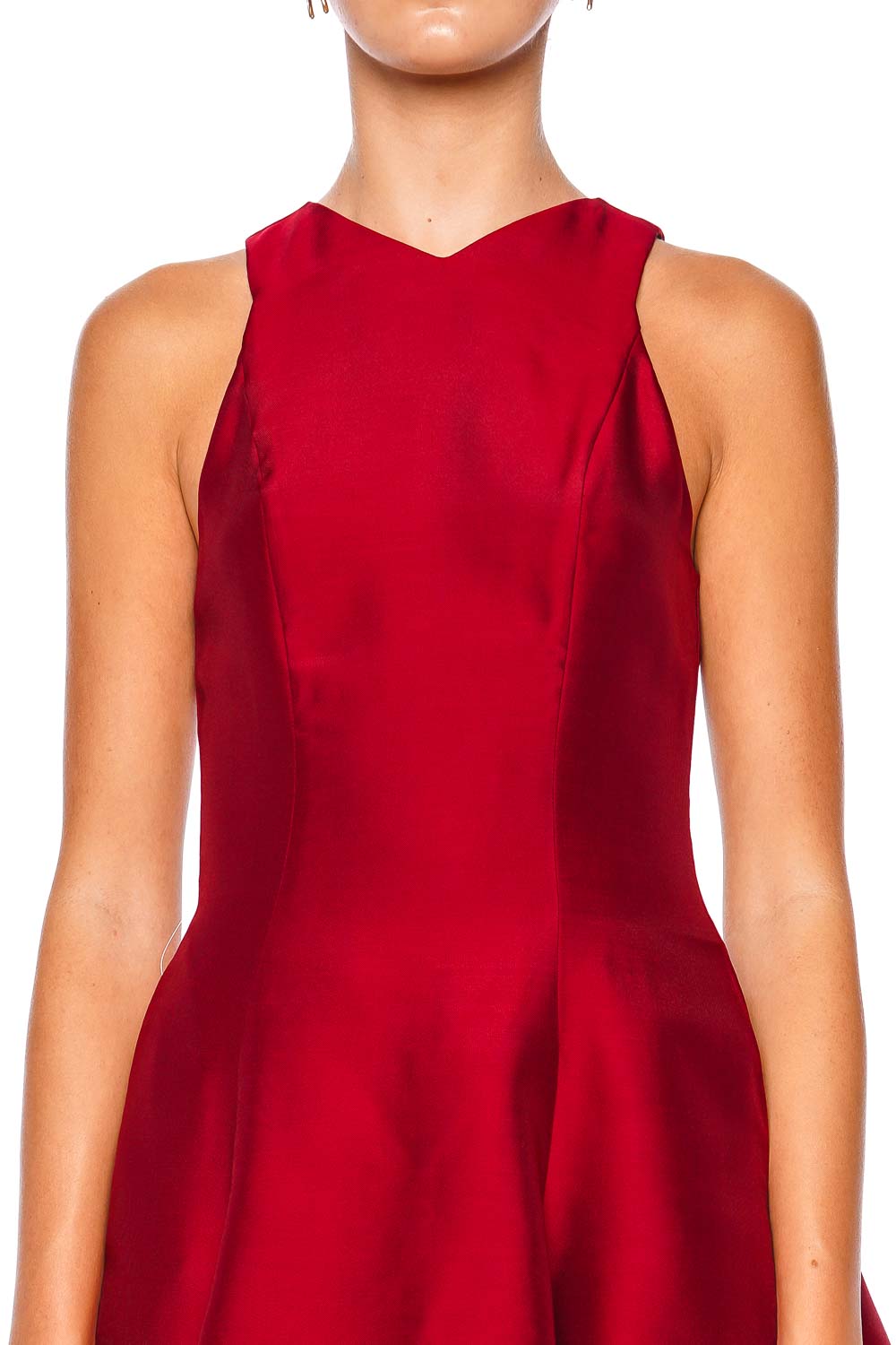 Staud MINI HEIKE DRESS R24F2201SW ROUGE