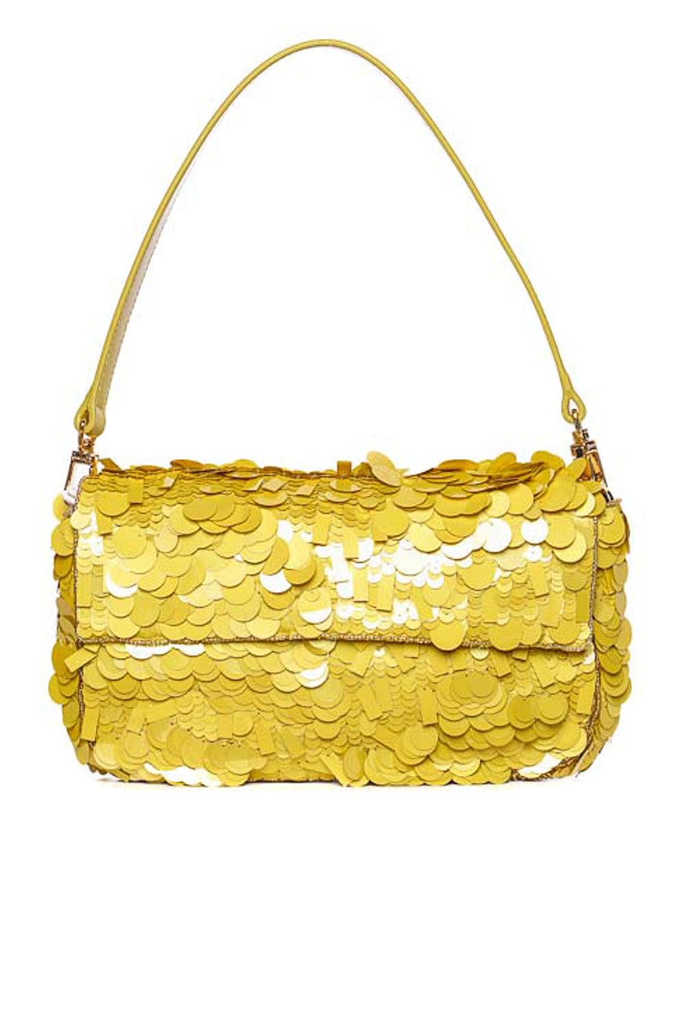 Staud Timmy Sequin Leather Shoulder Bag