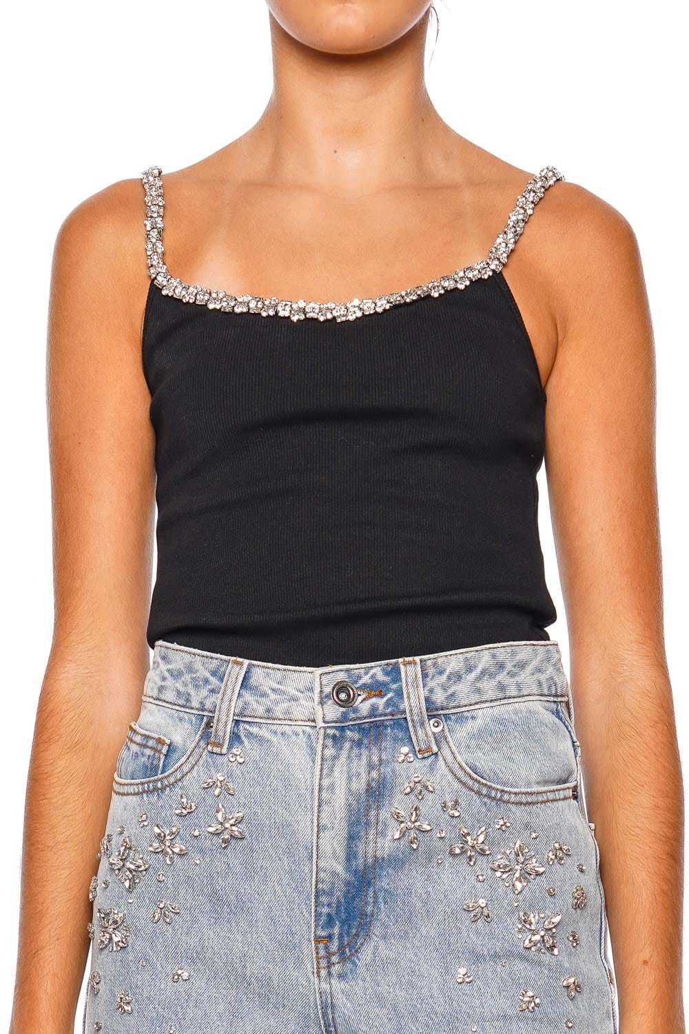 ZIMMERMANN Illustration Black Embellished Tank