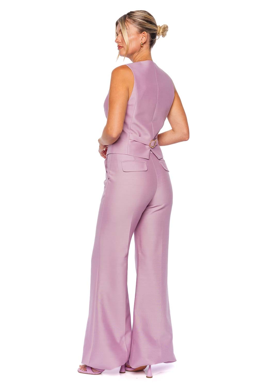 ZIMMERMANN Illustration Lilac Wide Leg Pant