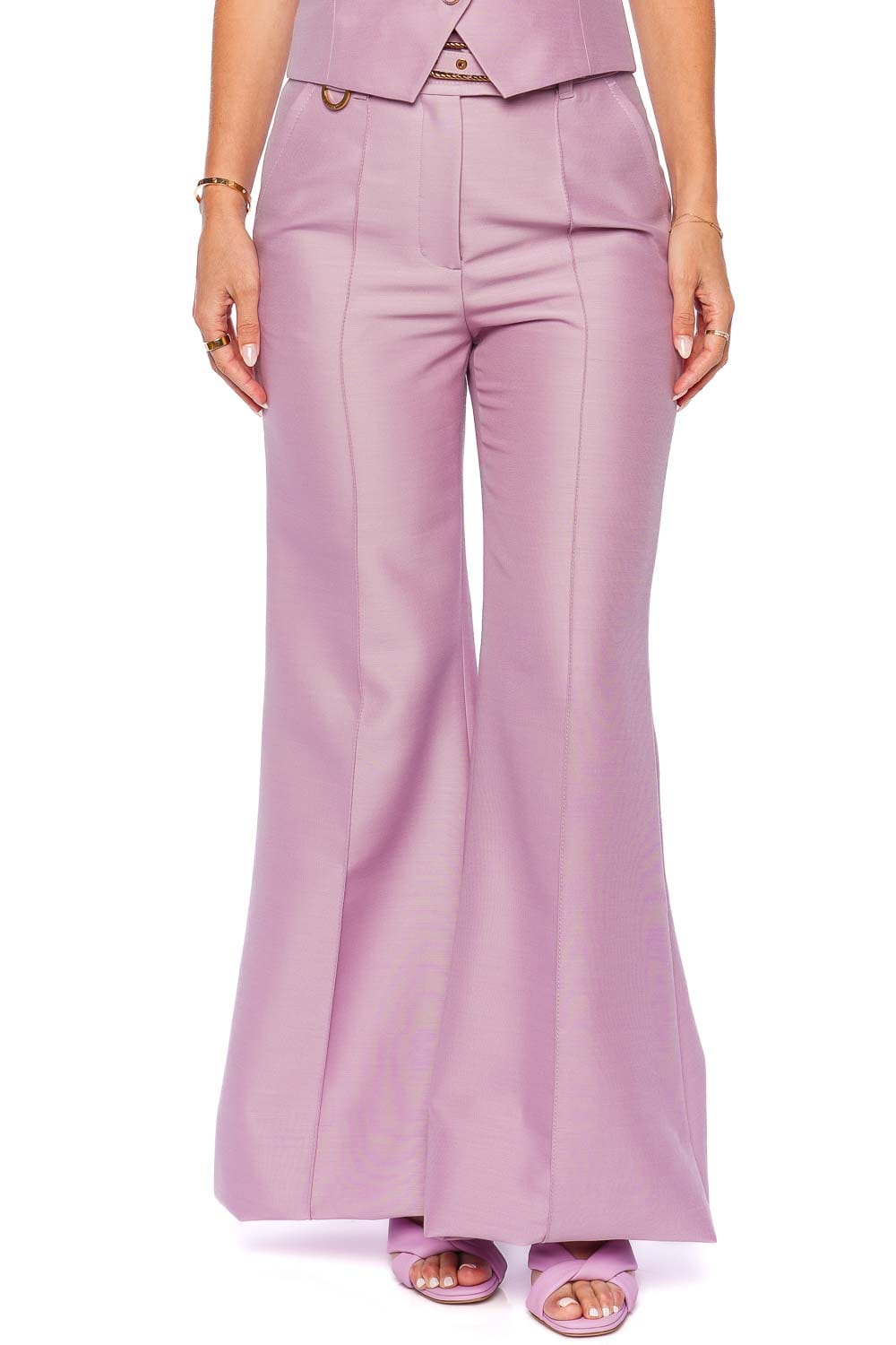 ZIMMERMANN Illustration Lilac Wide Leg Pant