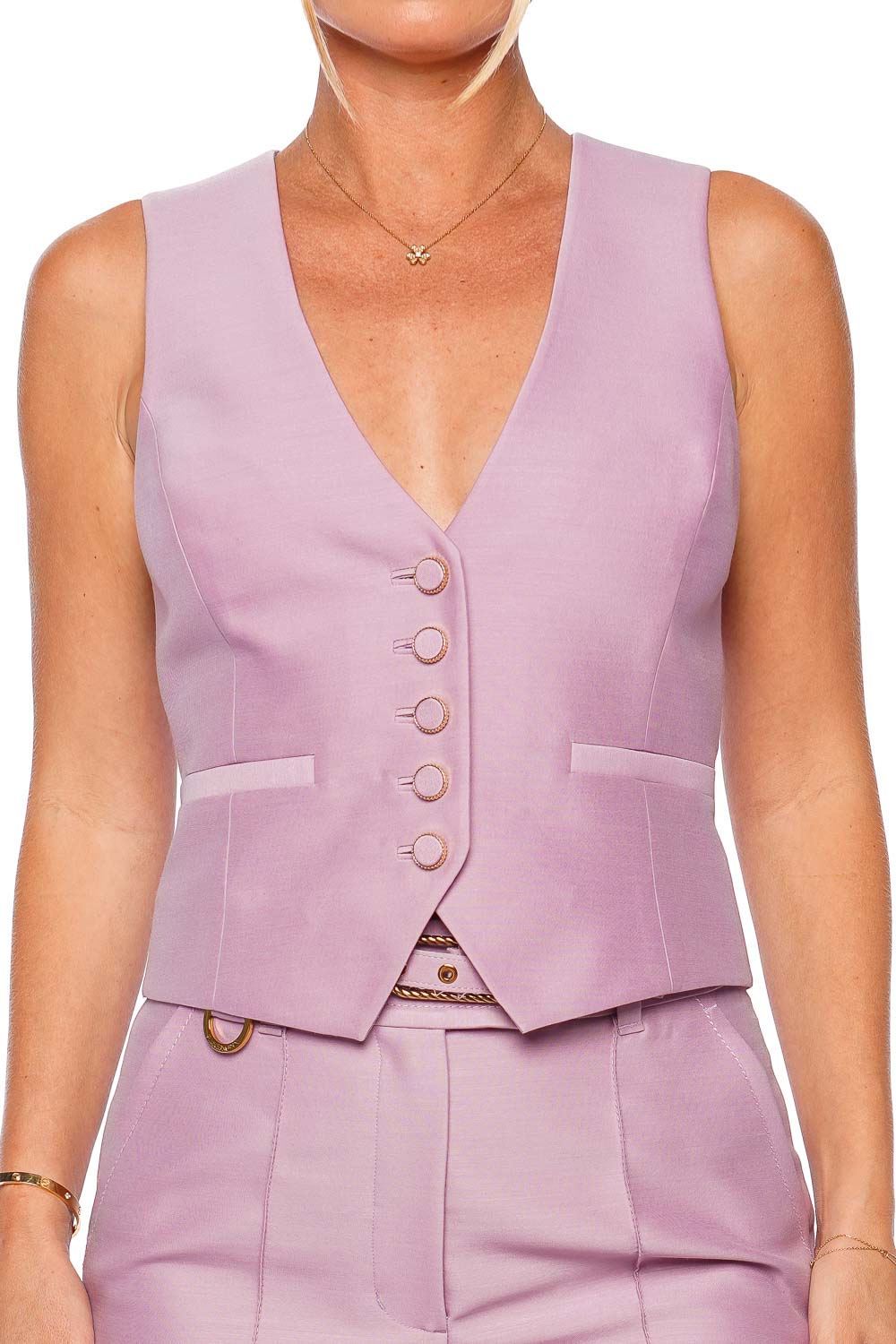 ZIMMERMANN Illustration Lilac Tailored Vest