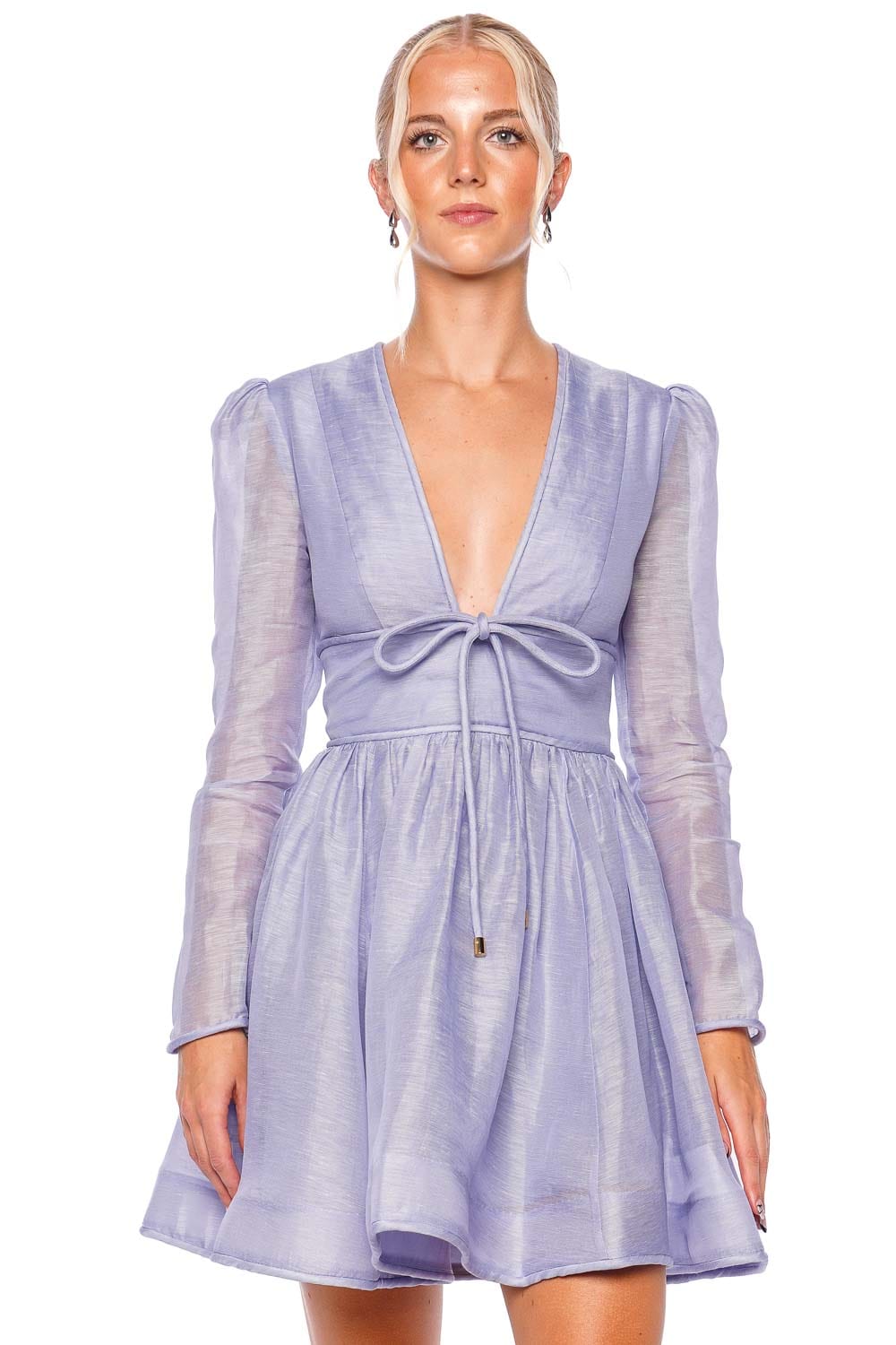 ZIMMERMANN Eden Structured Long Sleeve Mini Dress