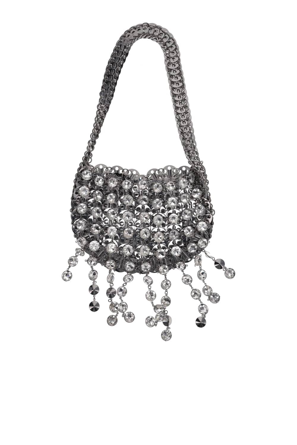 Rabanne 1969 Crystal Embellished Moon Shoulder Bag