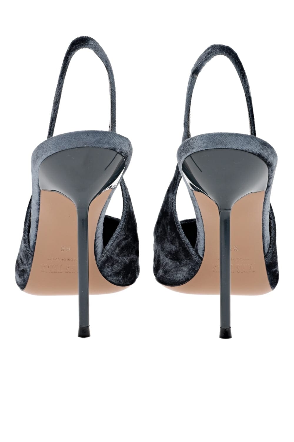 Paris Texas Lidia Moon Light Velvet Slingback Heel