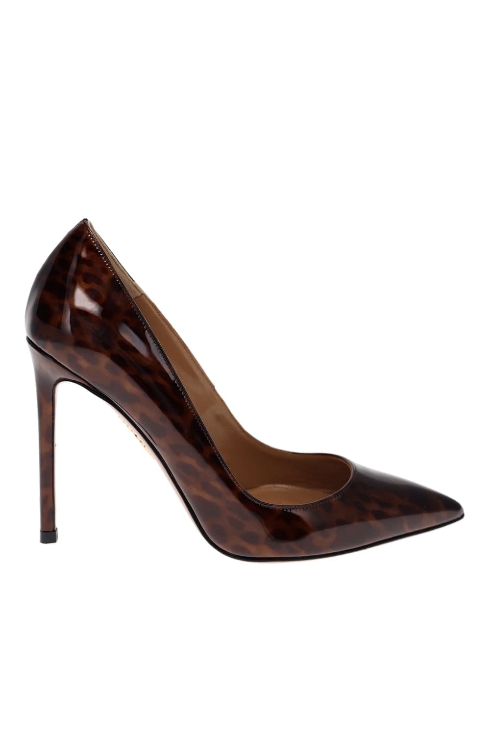 AQUAZZURA Purist Tortoise Shell Leather Pumps