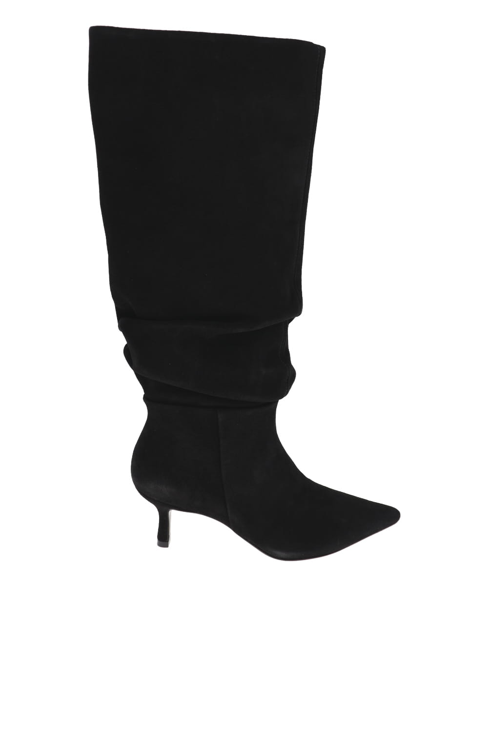 SIMKHAI Jordi Black Slouchy Suede Boot