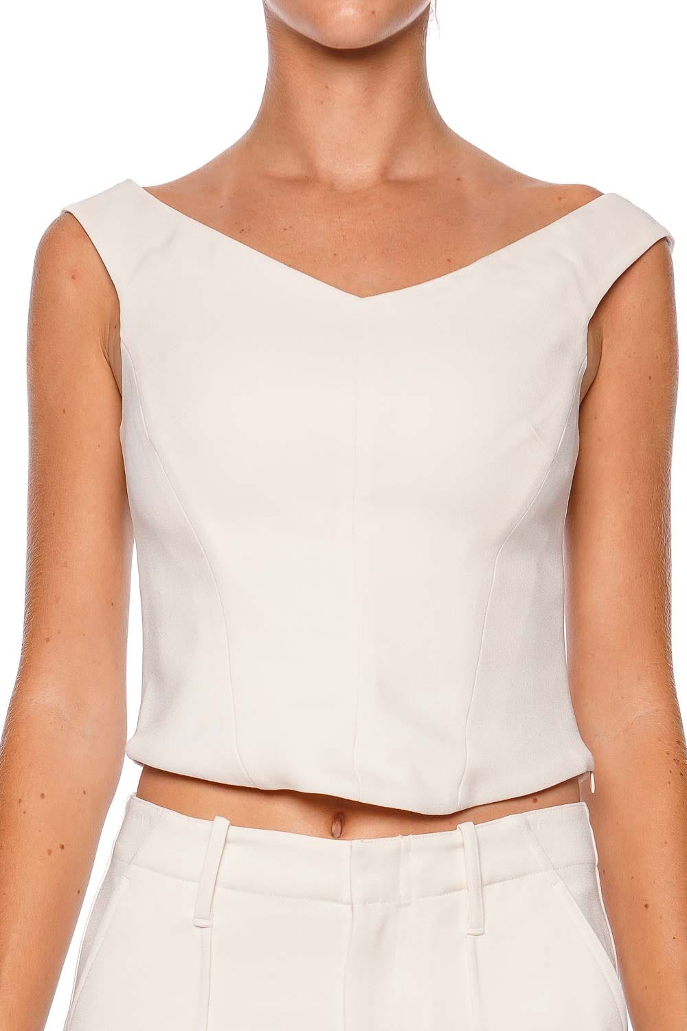 SIMKHAI Emri Ivory Off Shoulder Top