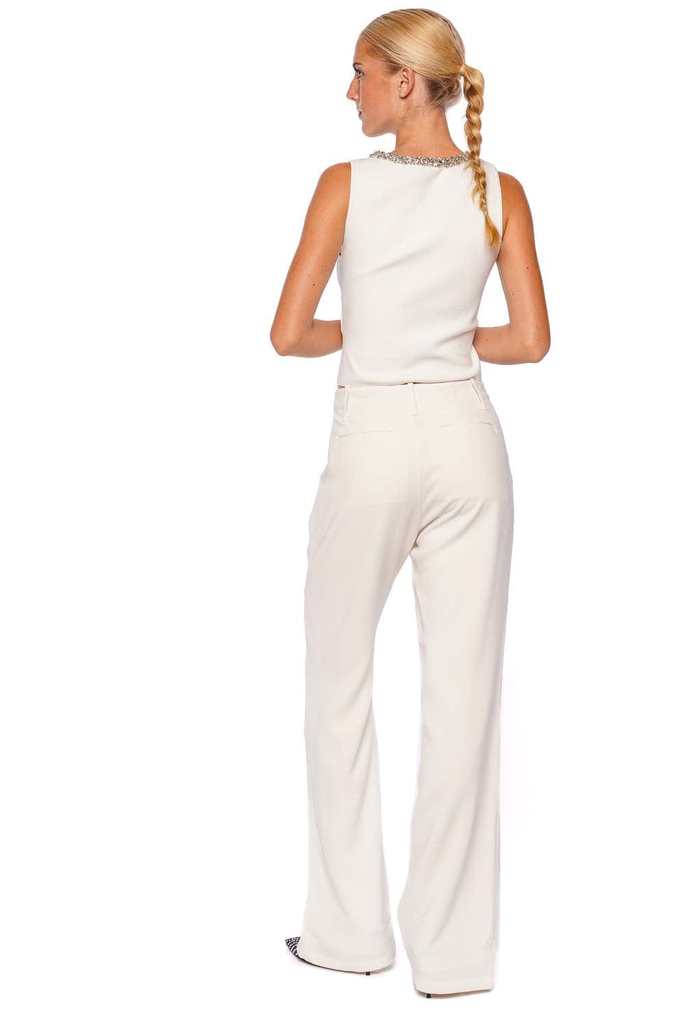 SIMKHAI Ansel Ivory Tailored Trouser