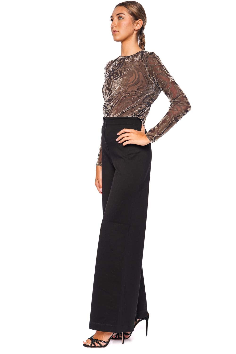 Andres Otalora Das Vida Crepe Wide Leg Pants