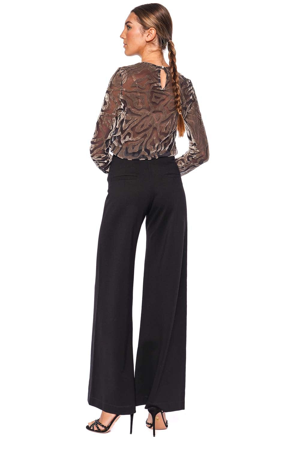 Andres Otalora Das Vida Crepe Wide Leg Pants