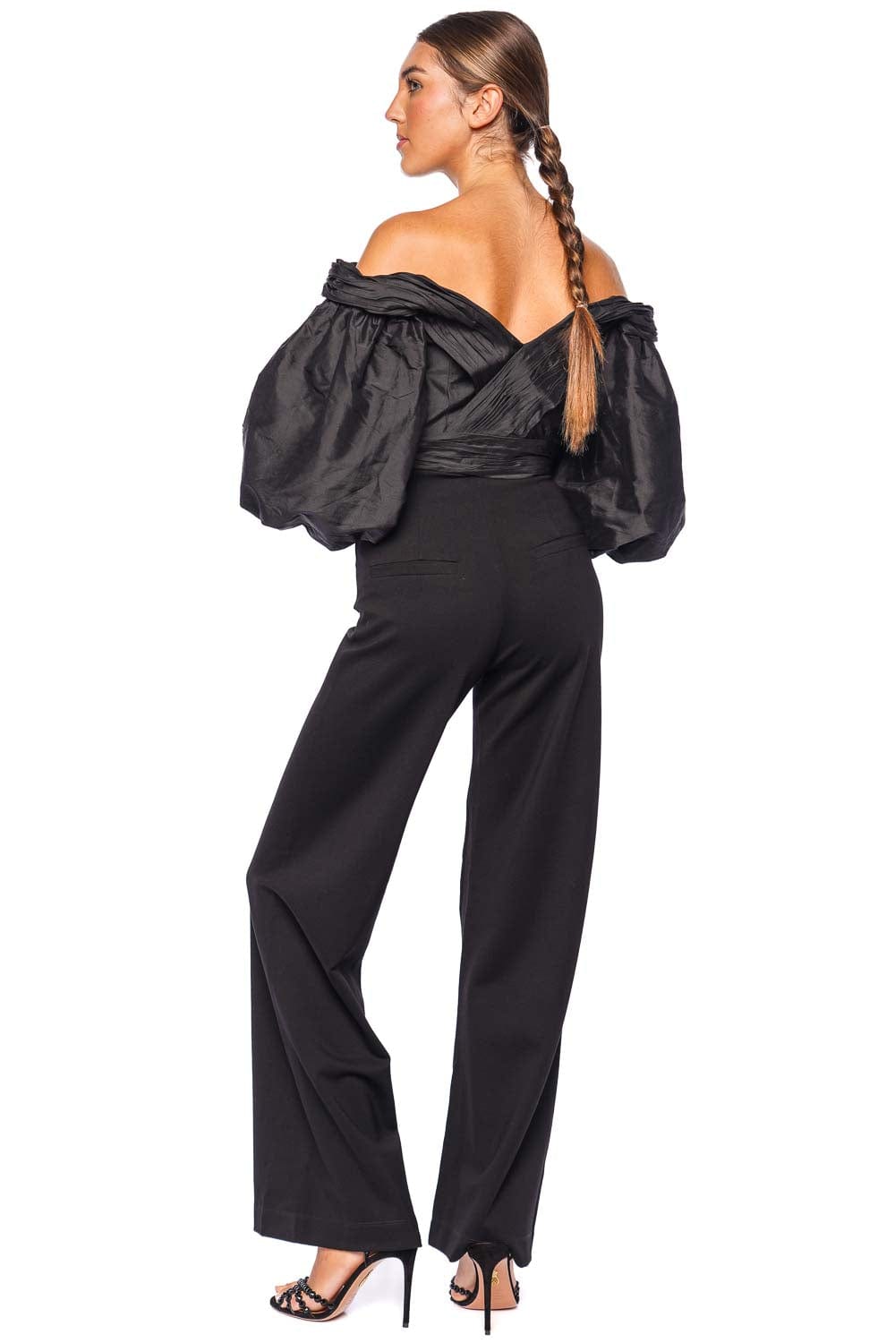 Andres Otalora Das Vida Crepe Wide Leg Pants