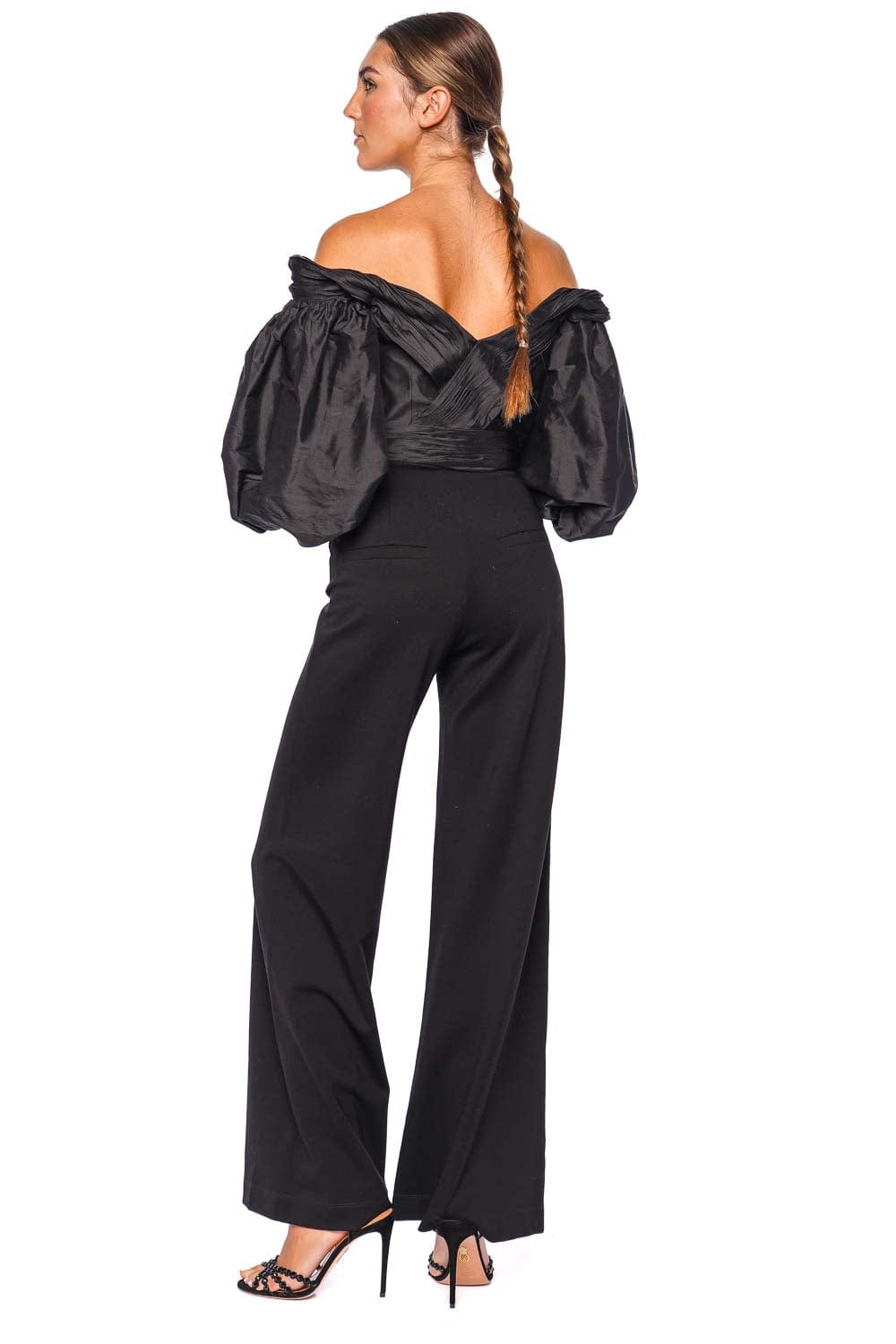 Andres Otalora Das Vida Crepe Wide Leg Pants