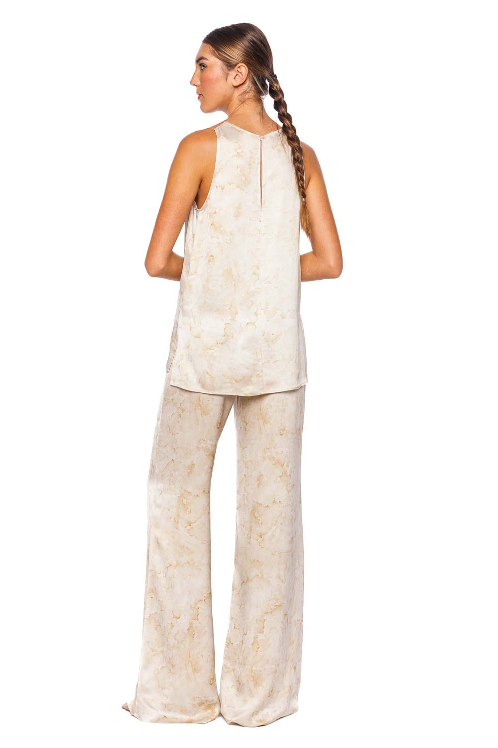 Silvia Tcherassi Brisa Embroidered Illusion Sleeveless Top