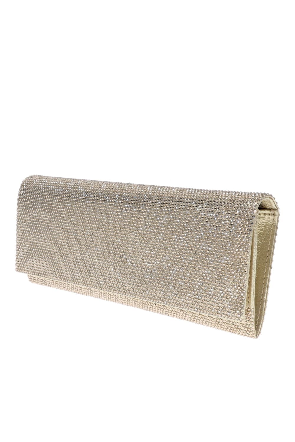 Gedebe Golden Shadow Crystal Envelope Clutch