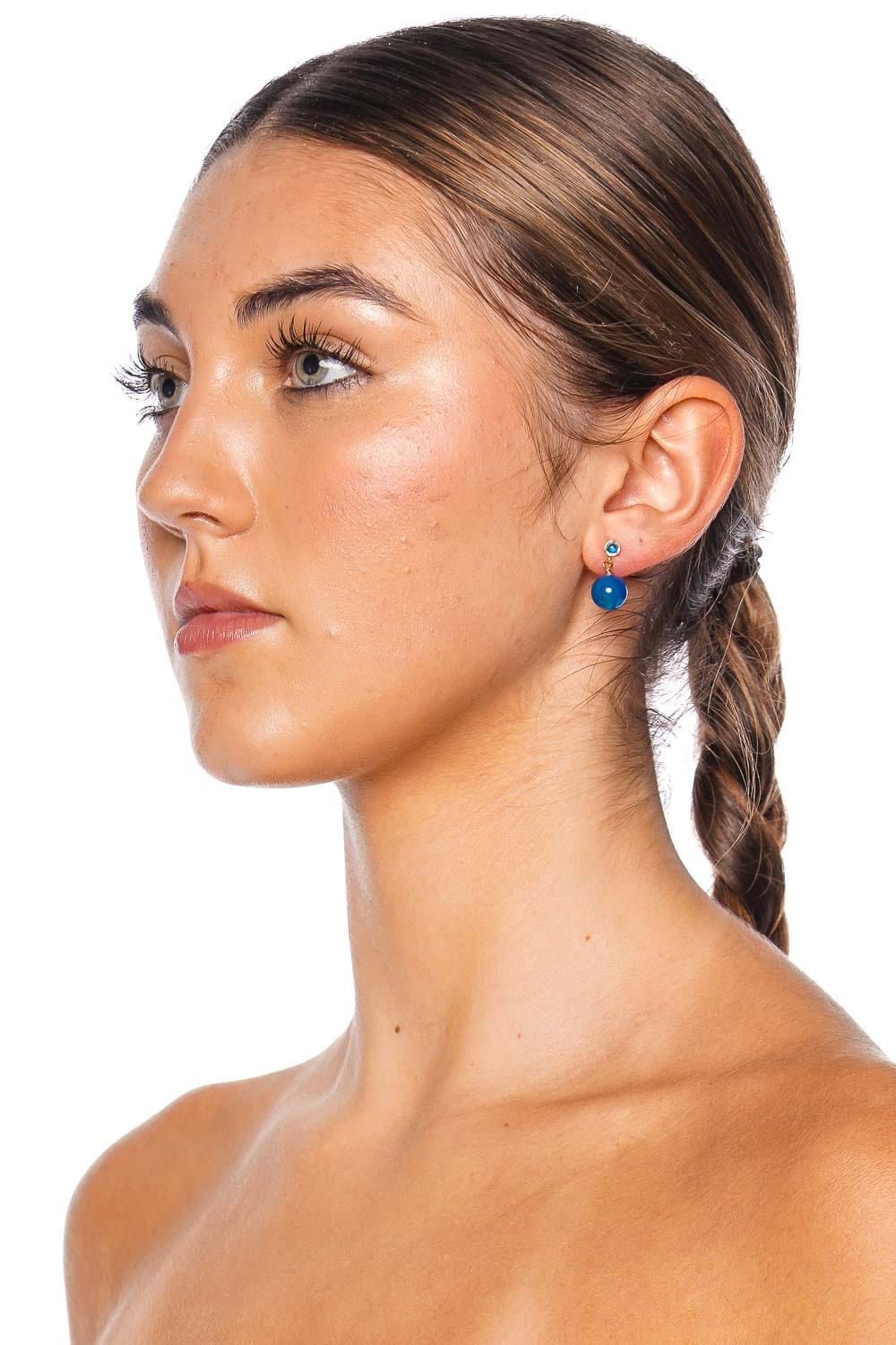 Anni Lu Ball Pacific Blue Earrings