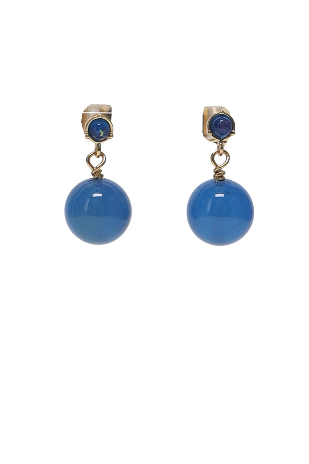 Anni Lu Ball Pacific Blue Earrings