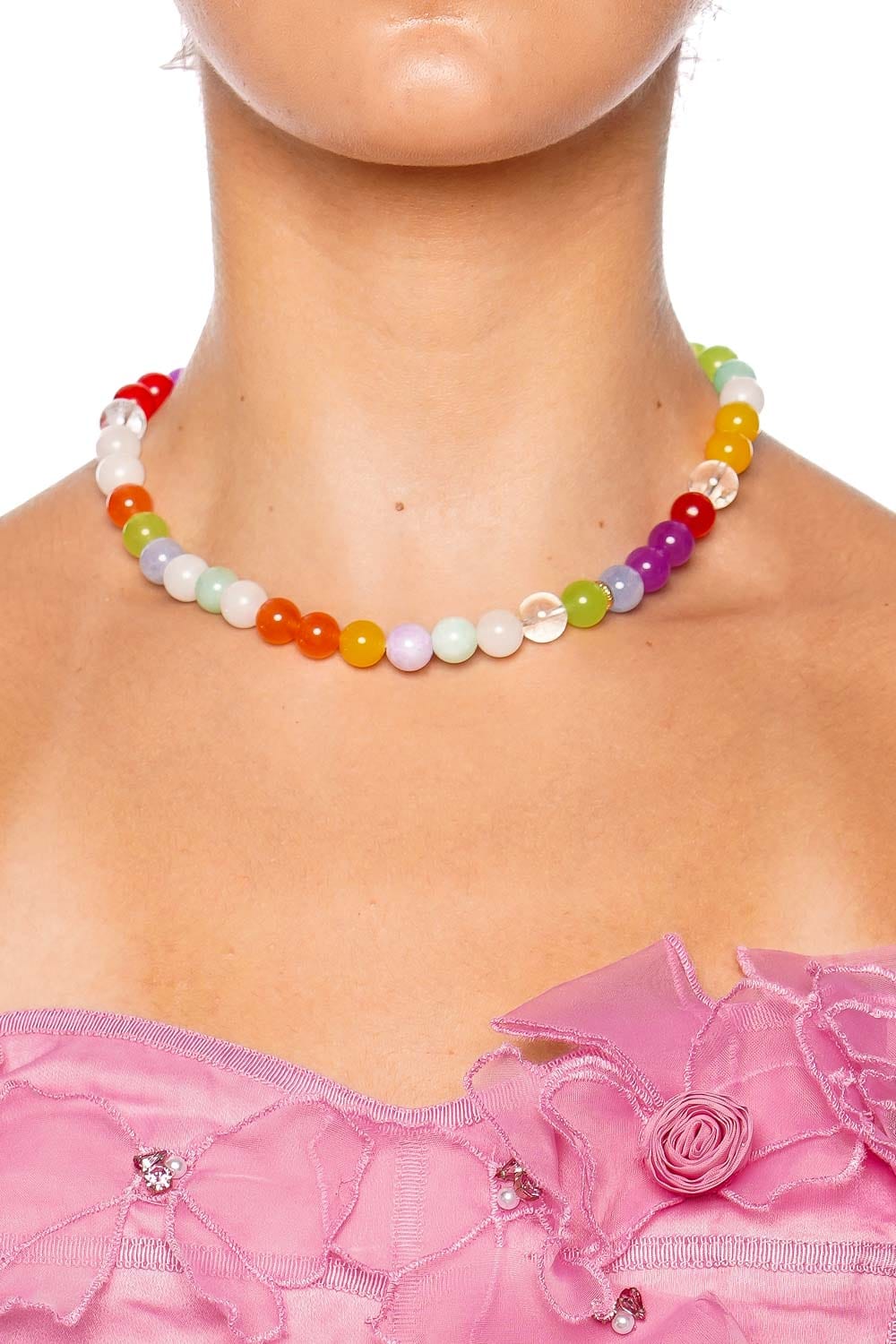 Anni Lu Ball Color Splash Beaded Necklace