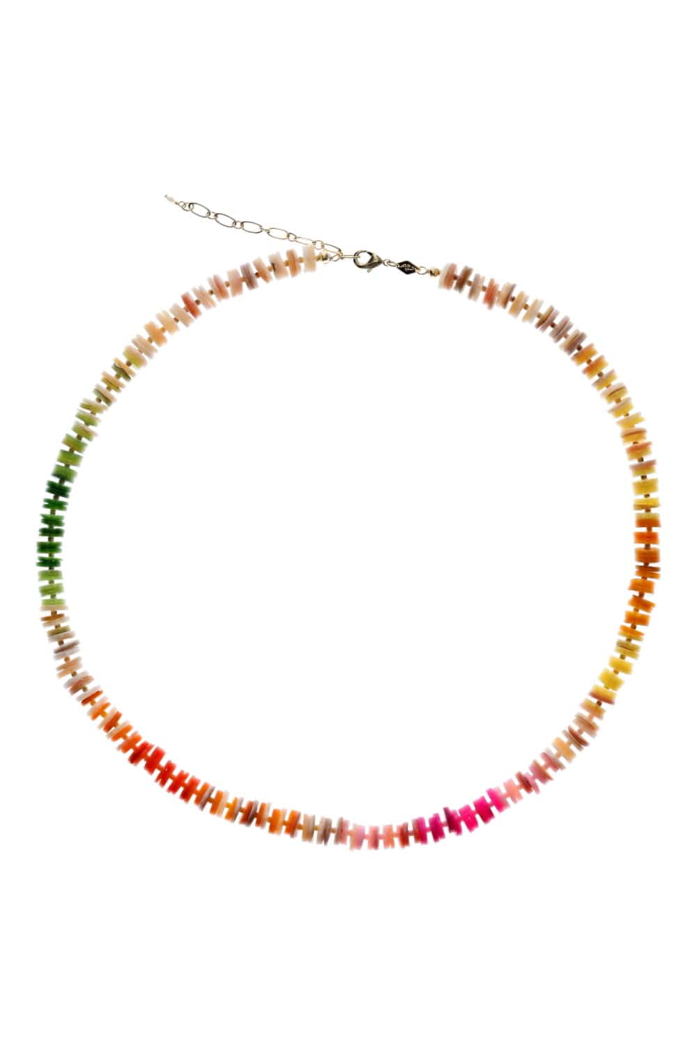 Anni Lu Fantasy Rainbow Beaded Shell Necklace