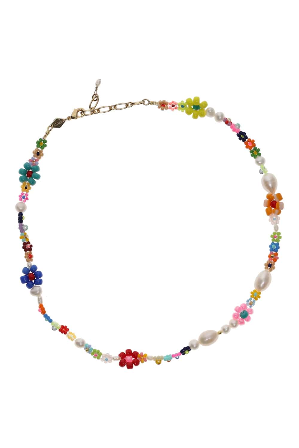 Anni Lu Mexi Flower Pearl Beaded Necklace