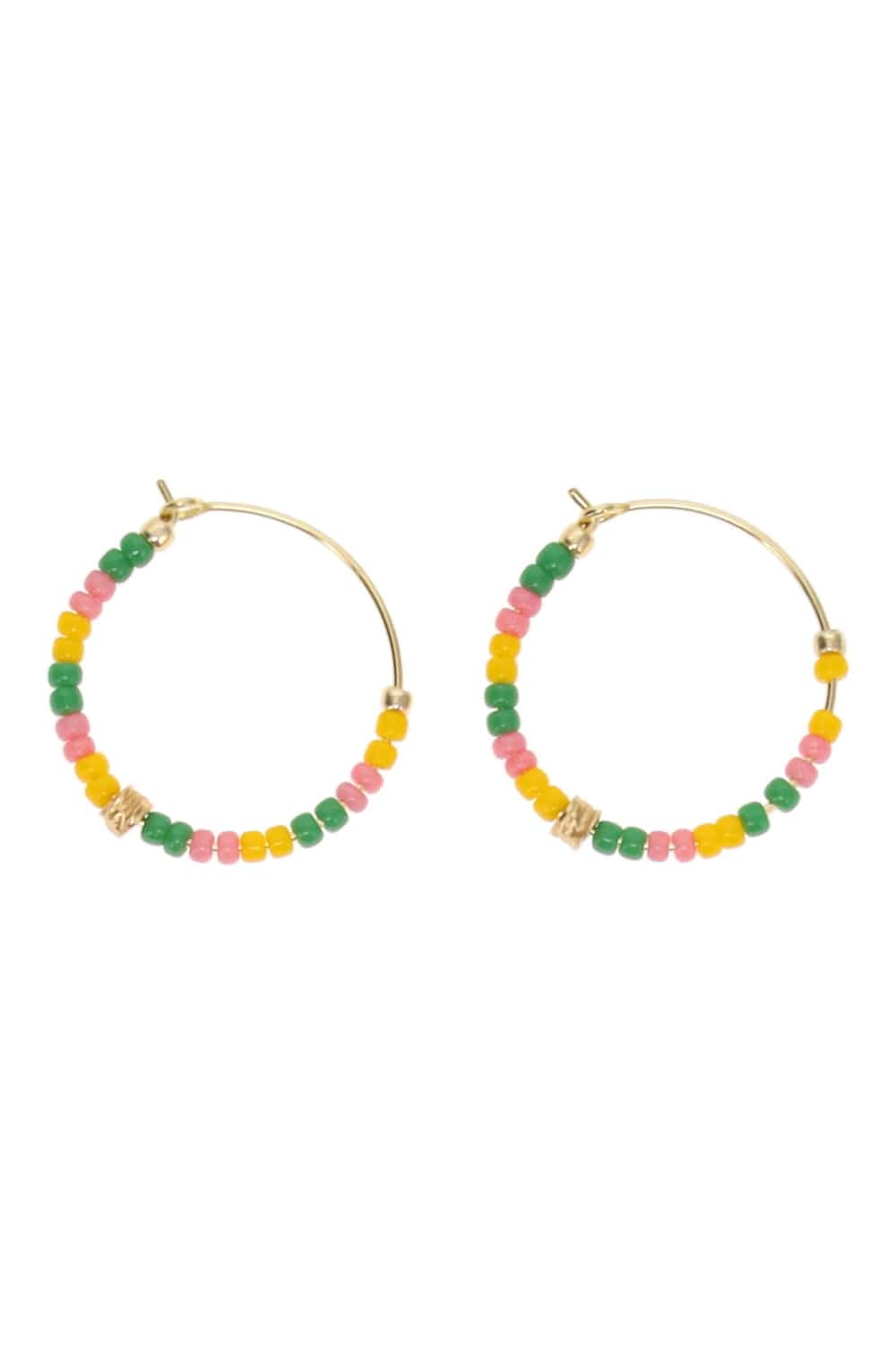 Anni Lu Paradiso Beaded Hoop Earrings