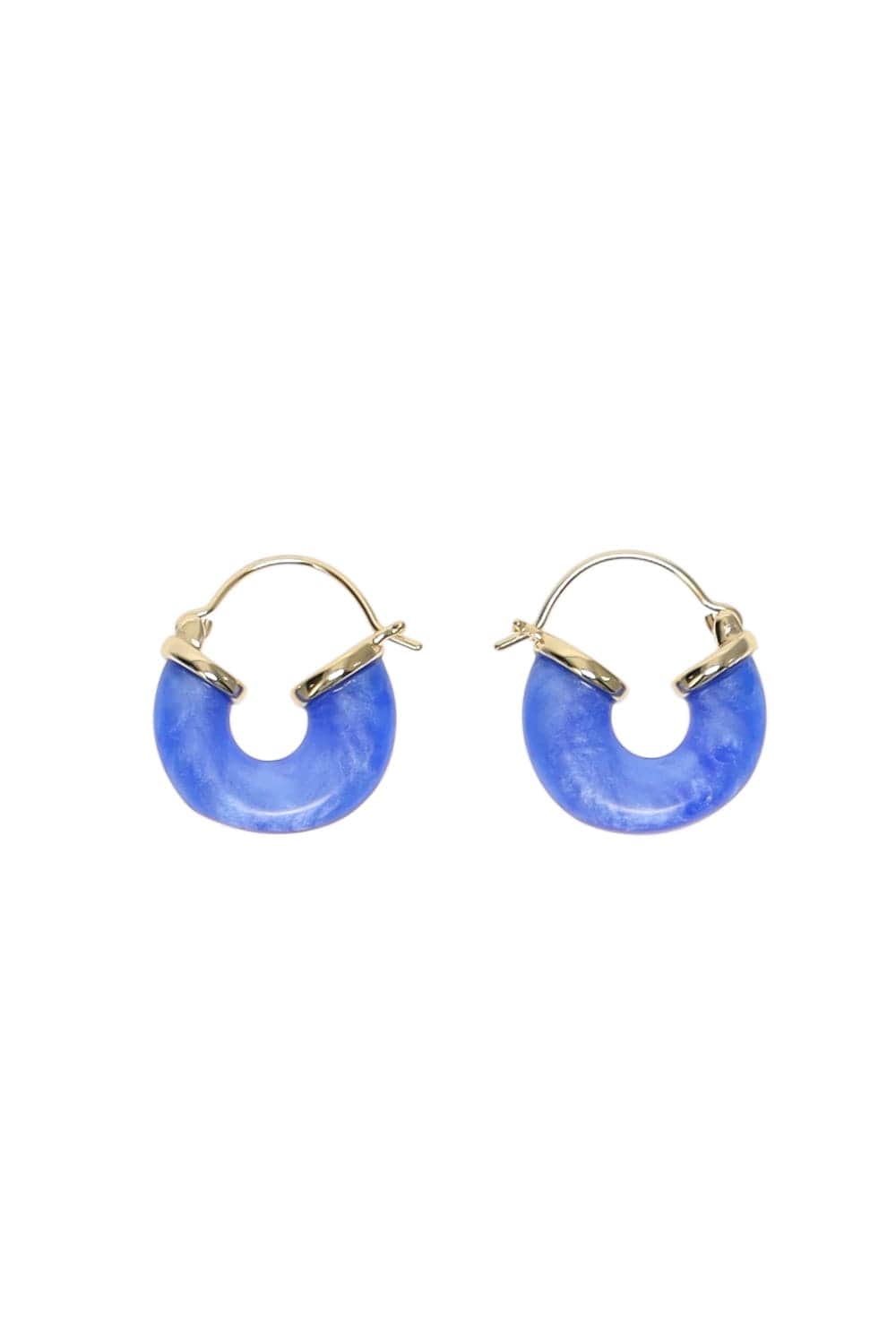 Anni Lu Petit Swell Blue Hoop Earrings