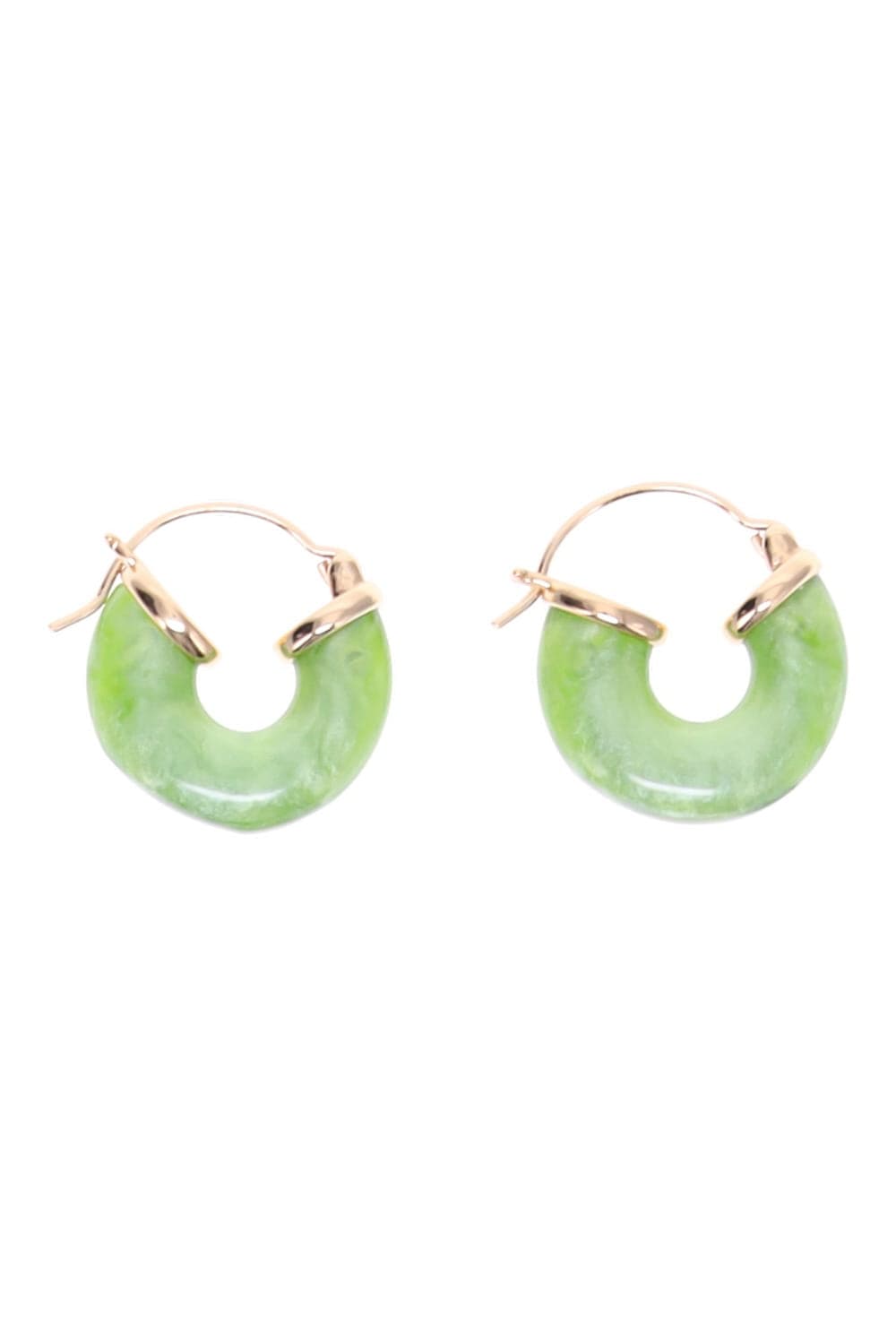 Anni Lu Petit Swell Green Hoop Earrings