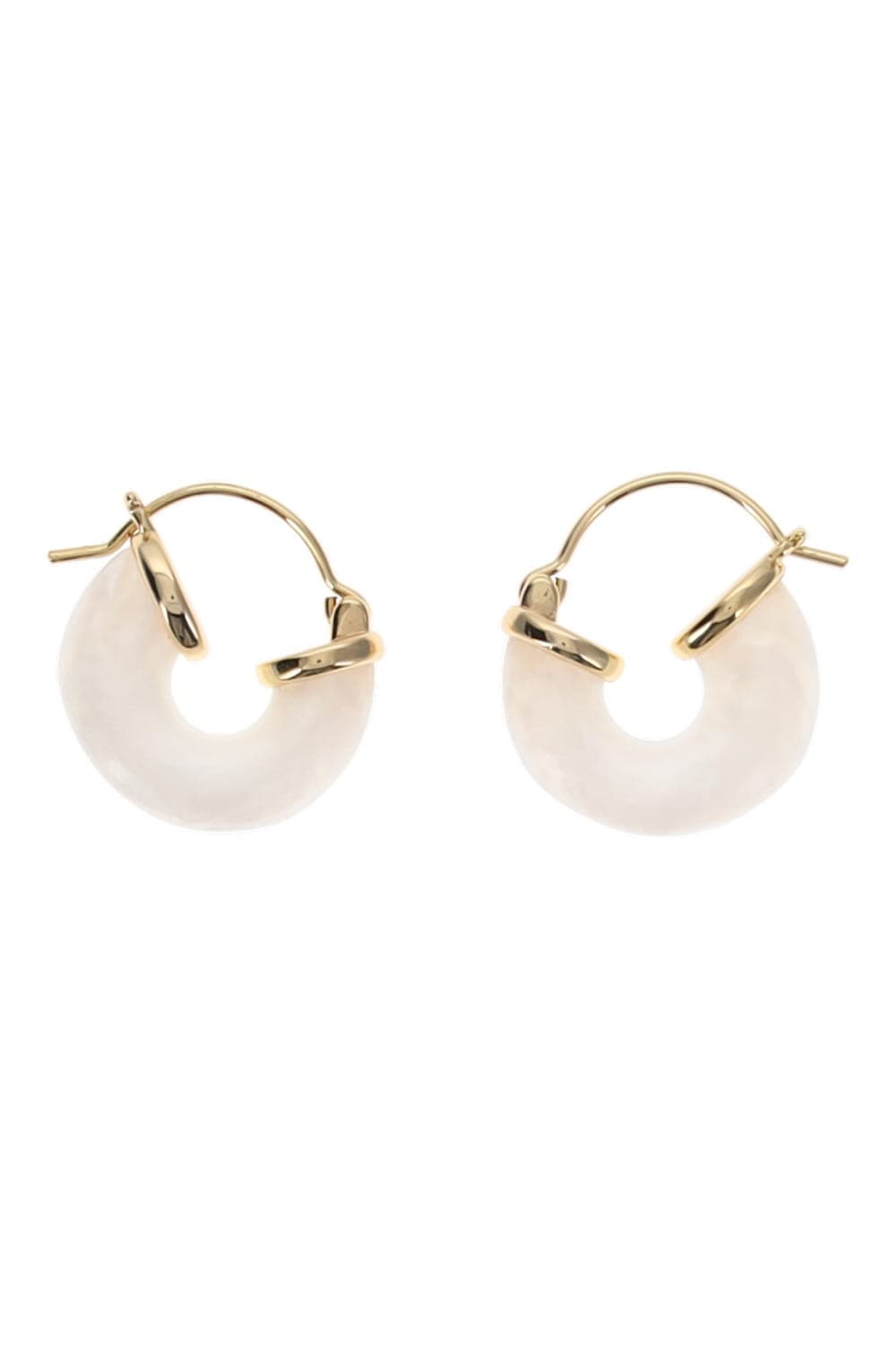 Anni Lu Petit Swell White Hoop Earrings