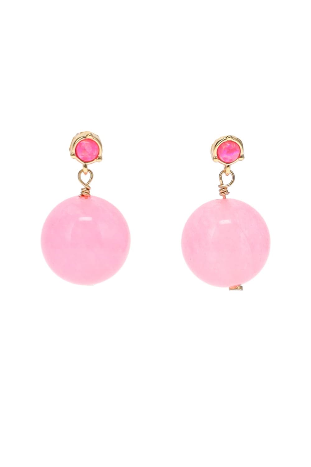 Anni Lu Pink Bubbles Drop Earrings