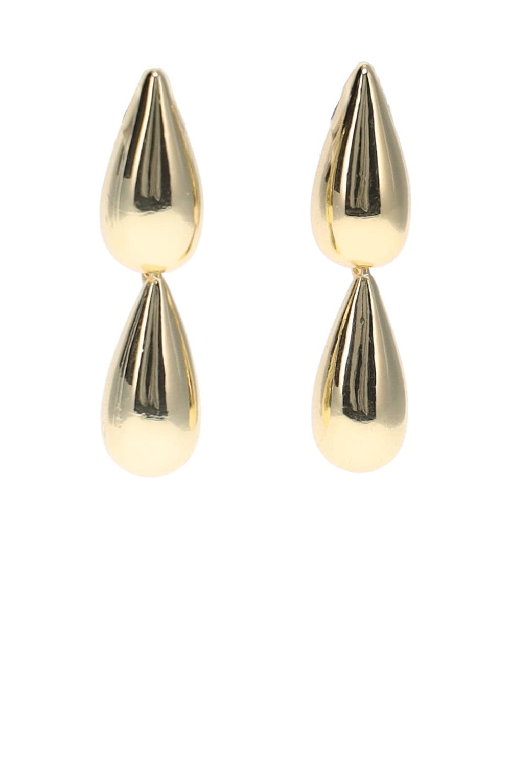 BaubleBar Zoe Gold Double Teardrop Earrings