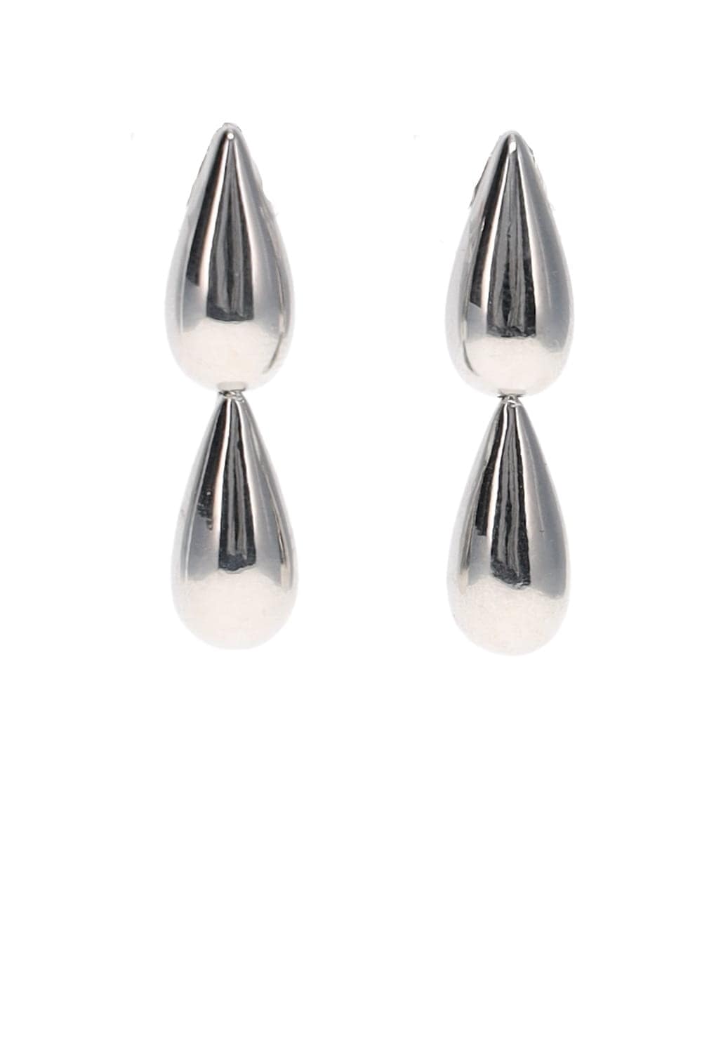 BaubleBar Zoe Silver Double Teardrop Earrings