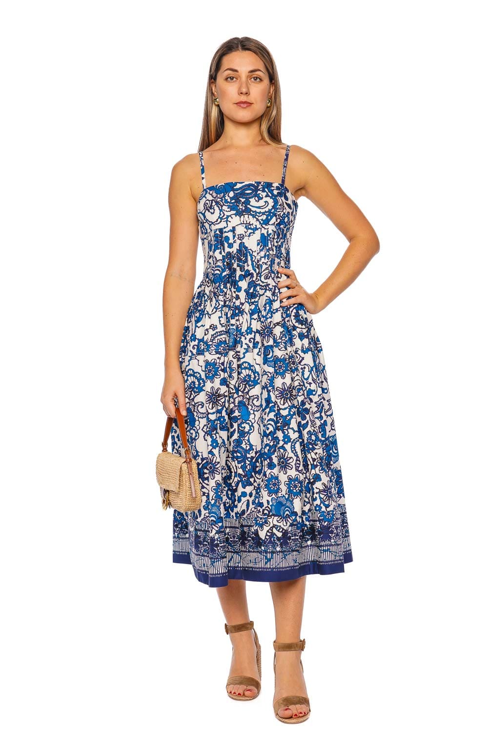 Cara Cara Sea Island Printed Cotton Midi Dress