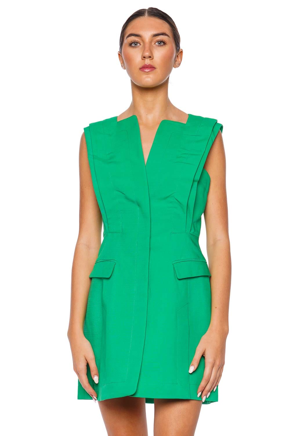 Acler Thrumster Clover Structured Mini Dress