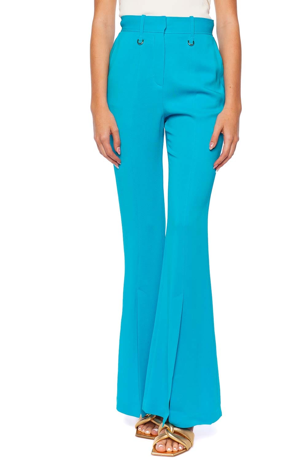 Acler Padsworth Aqua High Waisted Flare Pant