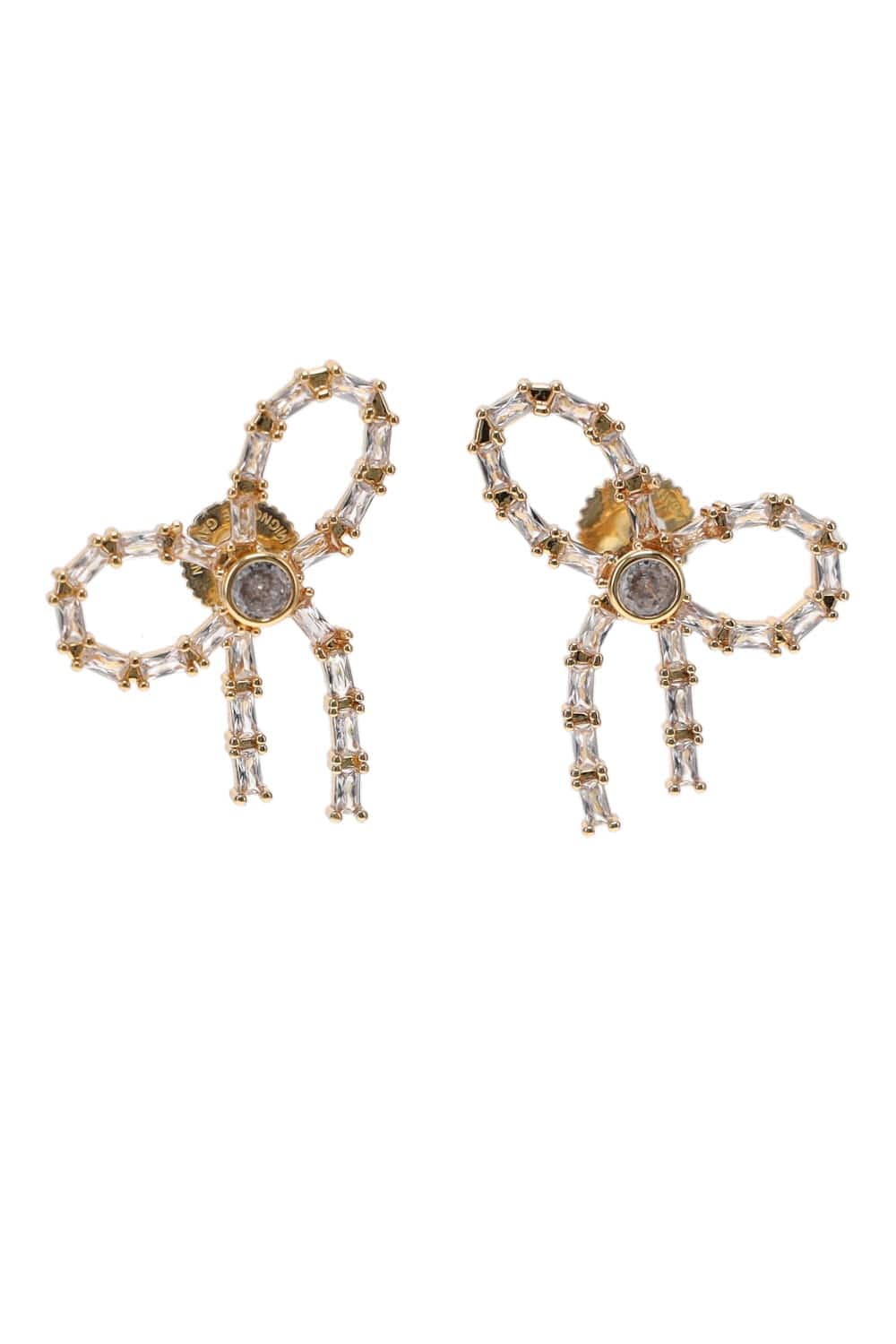 Mignonne Gavigan Crystal Bow Stud Earrings