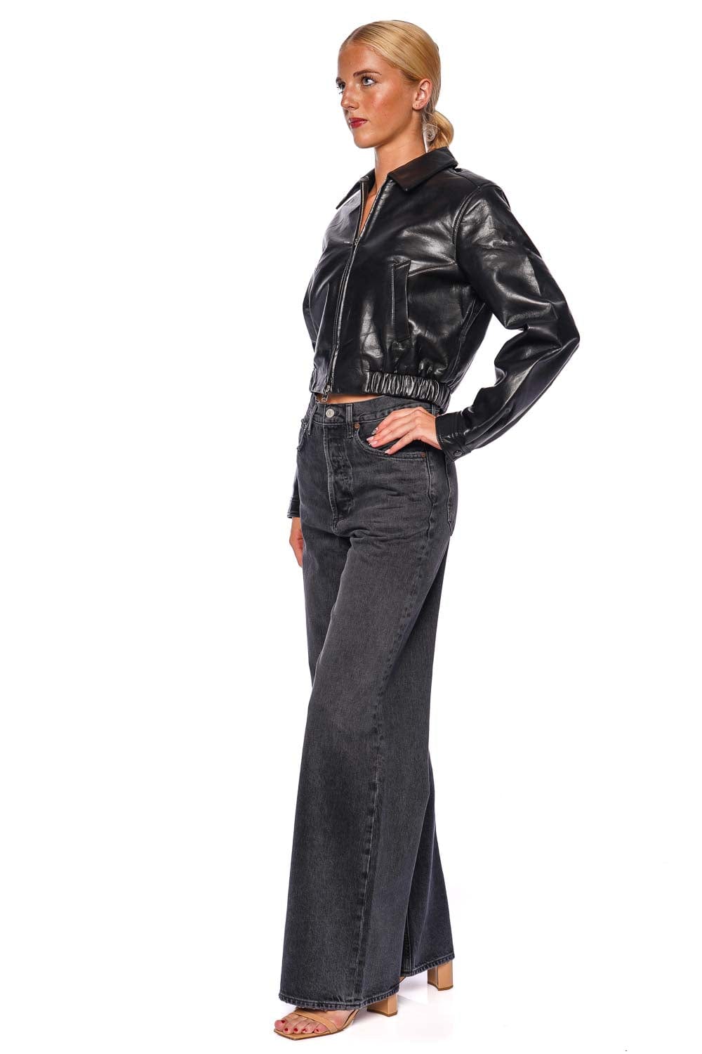 AGOLDE Dame Hitch Wide Leg Jean