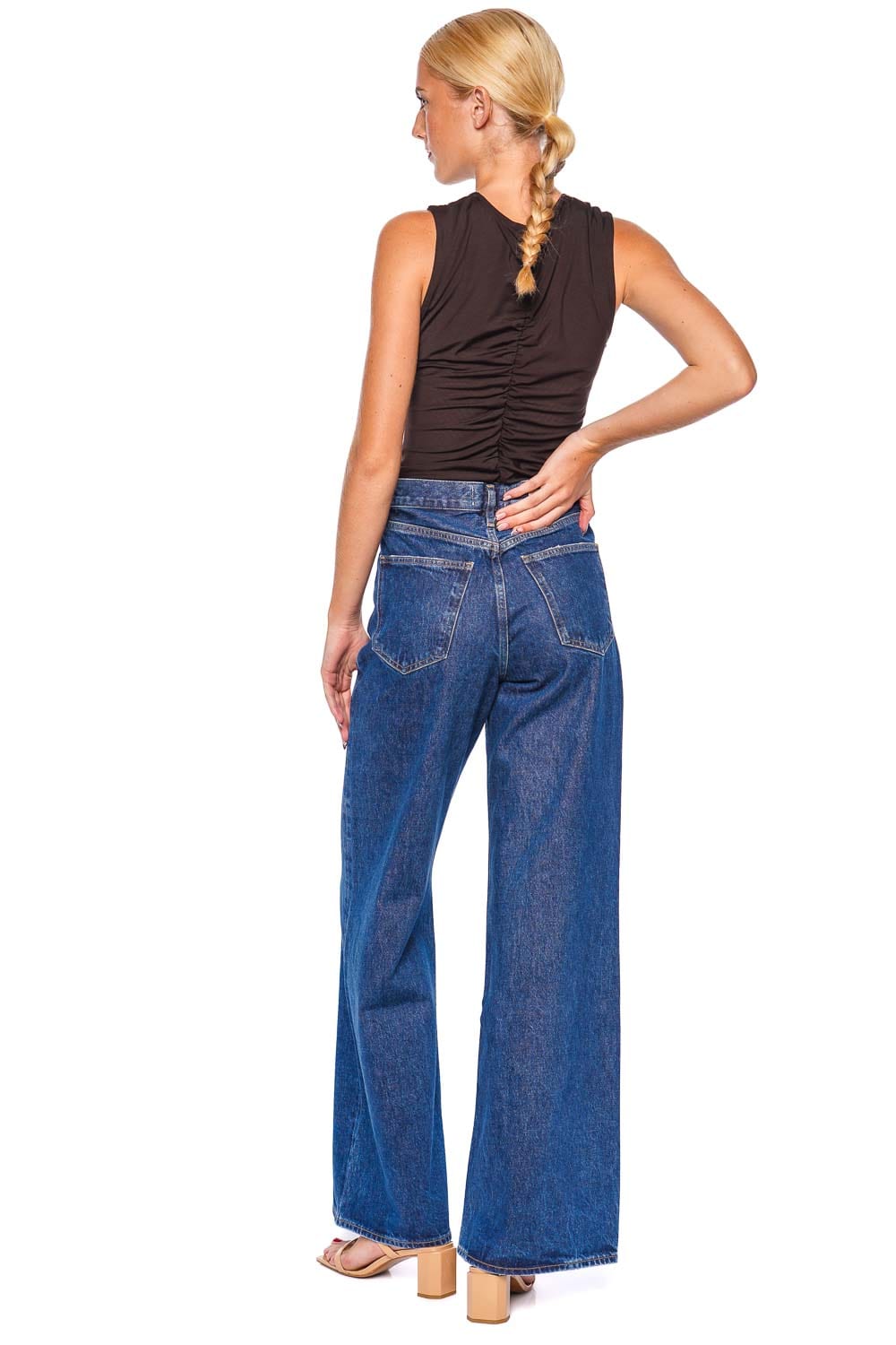 AGOLDE Dame Enamour Wide Leg Jean