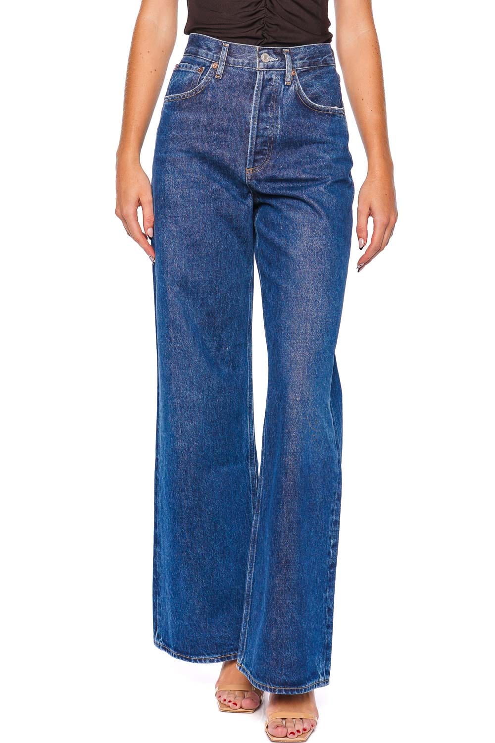 AGOLDE Dame Enamour Wide Leg Jean