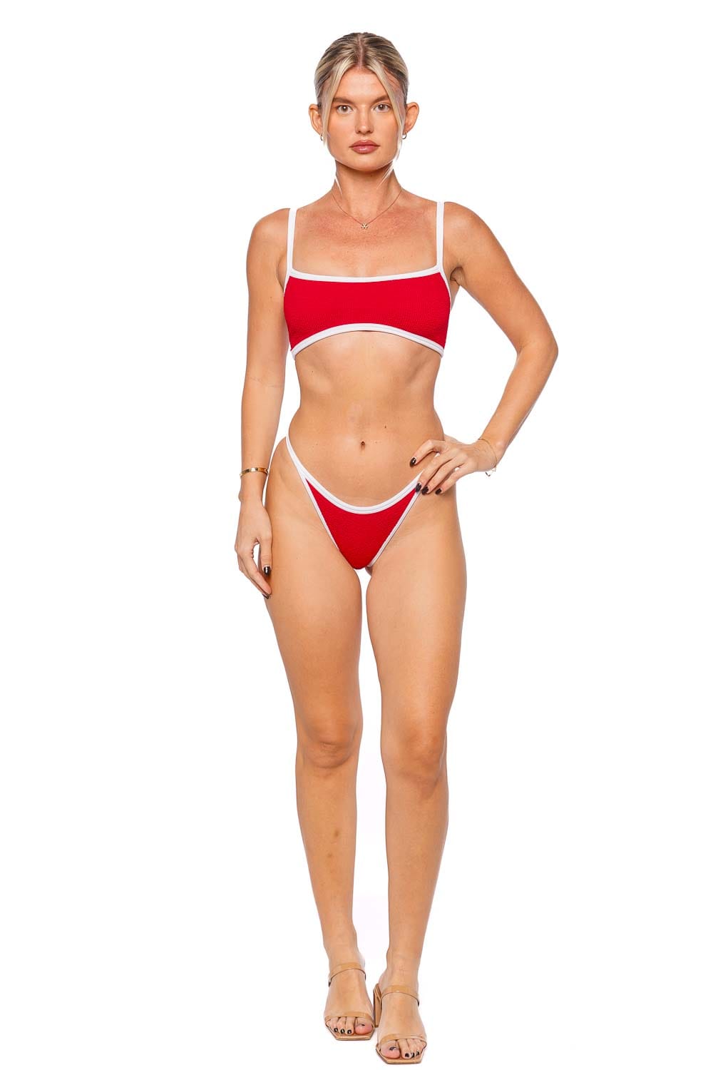 Hunza G Tyler Red Contrast Bikini Set