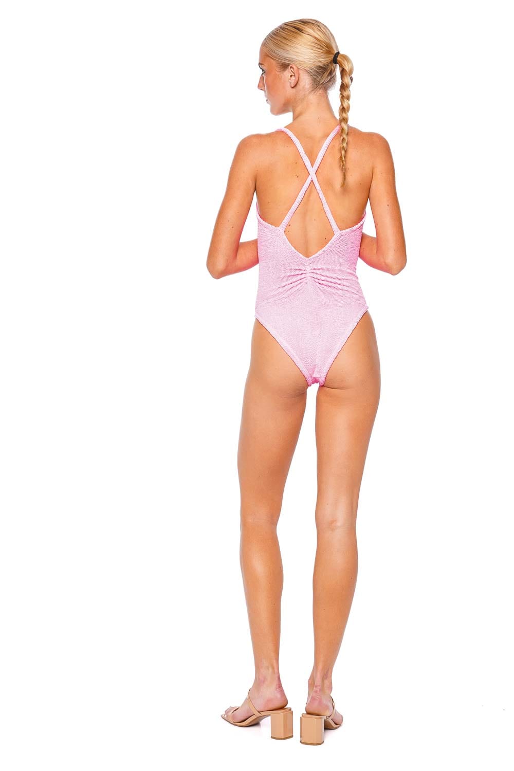 Hunza G Bette Bubblegum One Piece Swimsuit