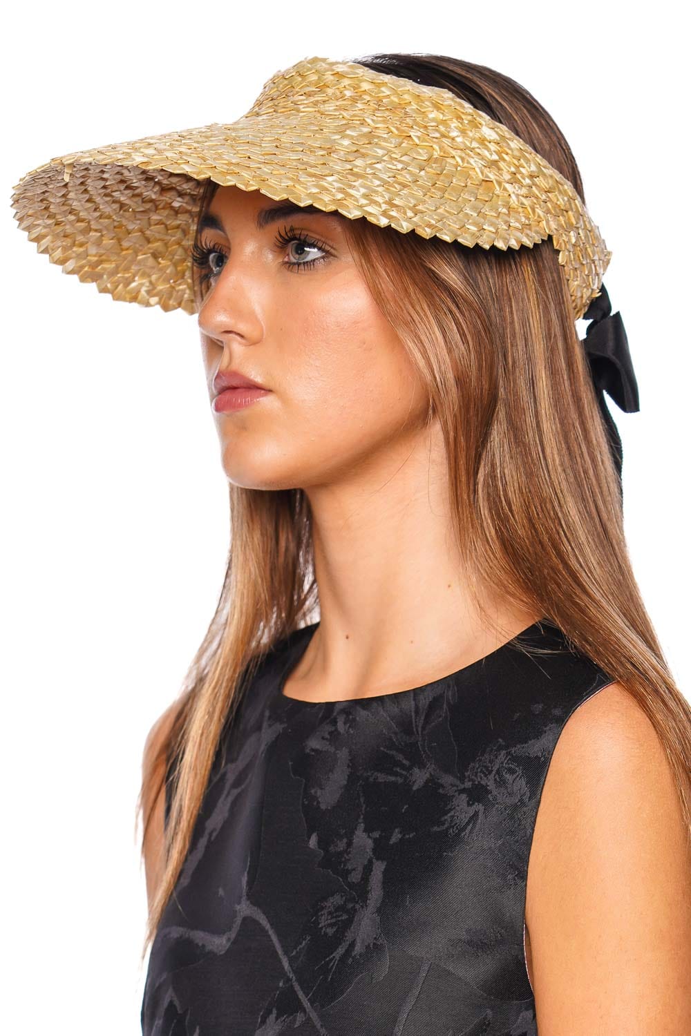 Eugenia Kim Ricky Natural Straw Bow Visor