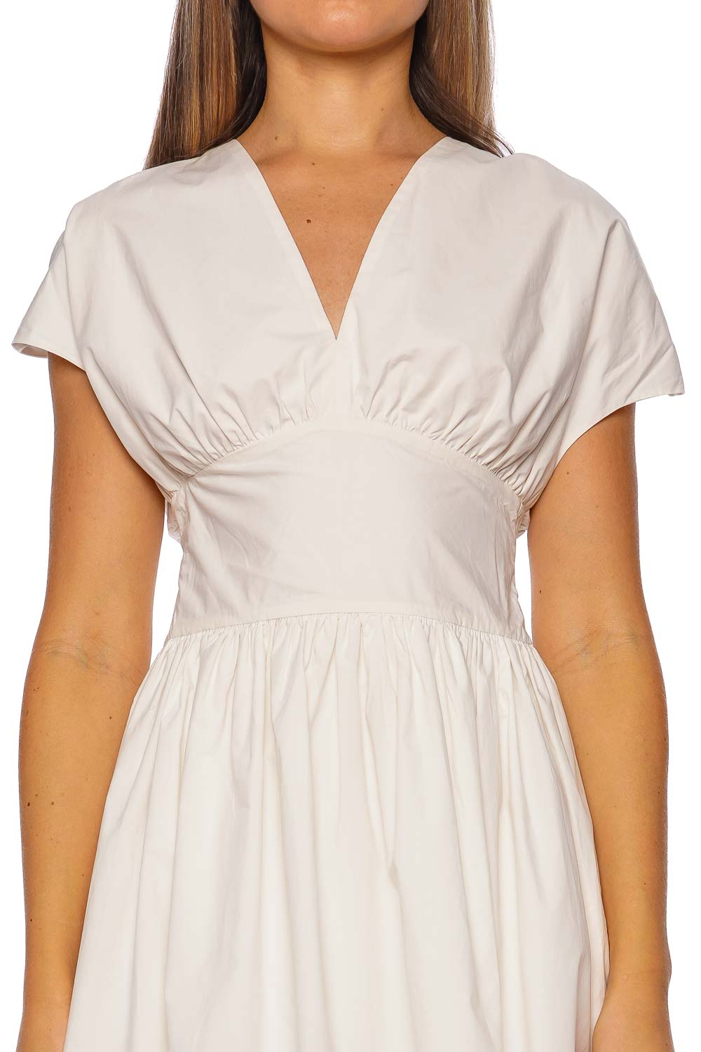 Faithfull The Brand Auve White Cotton Mini Dress