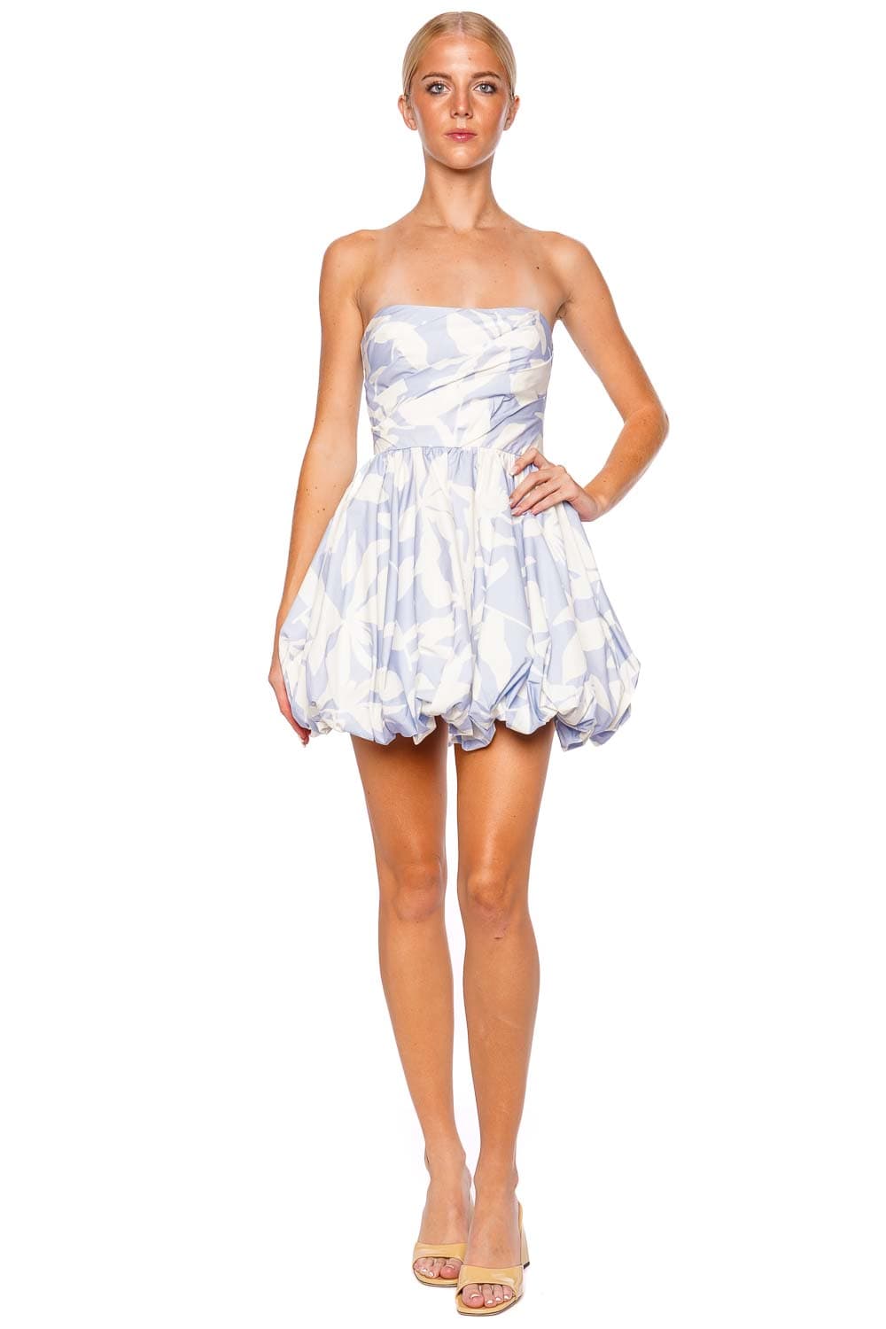 Shona Joy Mamounia Strapless Bubble Mini Dress