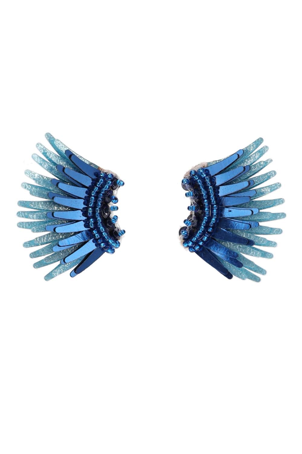 Mignonne Gavigan Micro Madeline Dark Blue Beaded Earrings