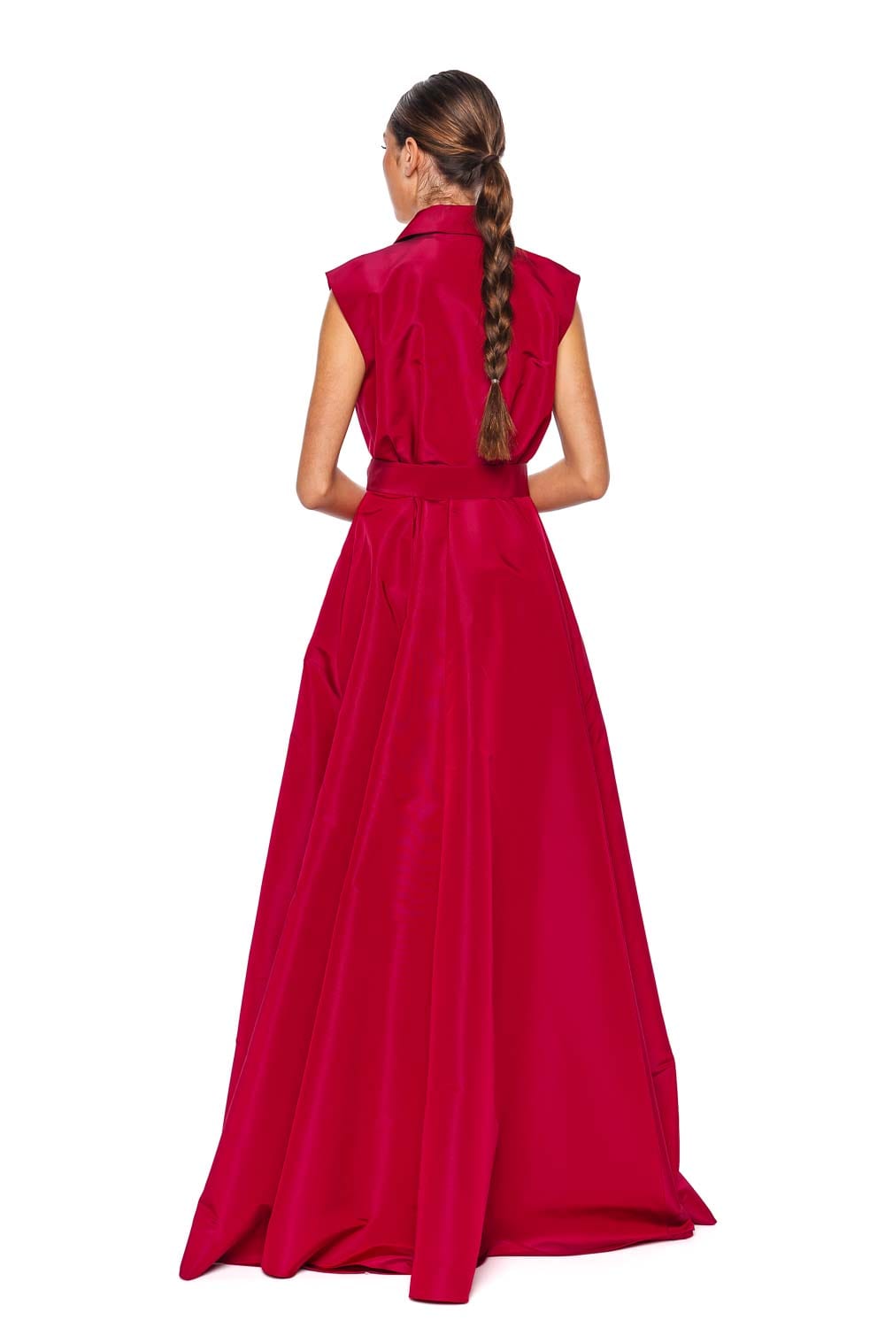 Carolina Herrera Sleeveless Belted Trench Gown