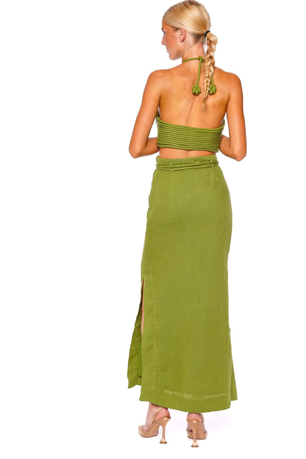 Andres Otalora Mar De Ti Belted Maxi Skirt