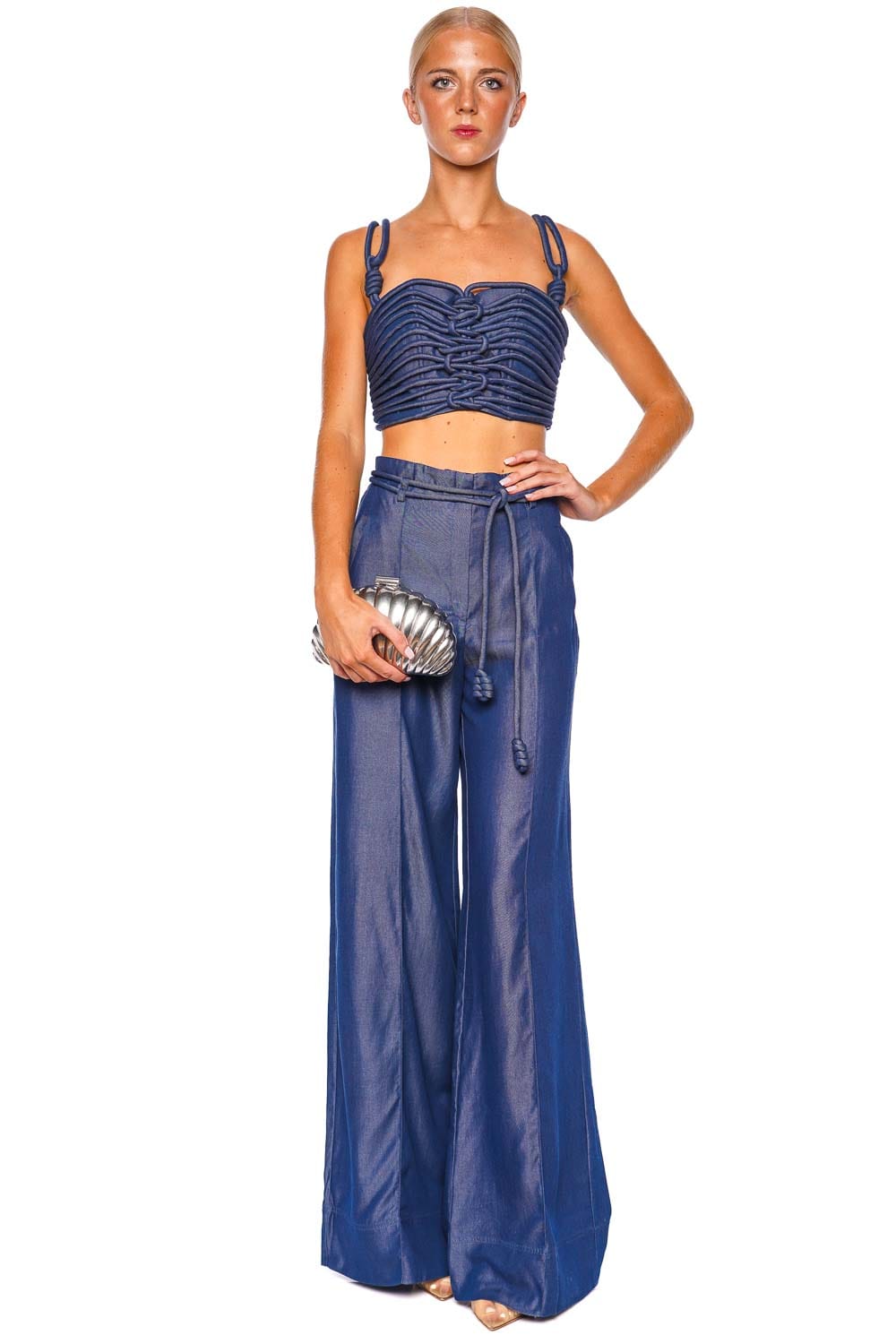 Andres Otalora Color Identidad Belted Flared Pant