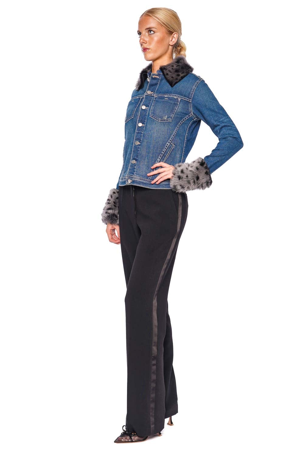Shea Shearling Denim Jacket