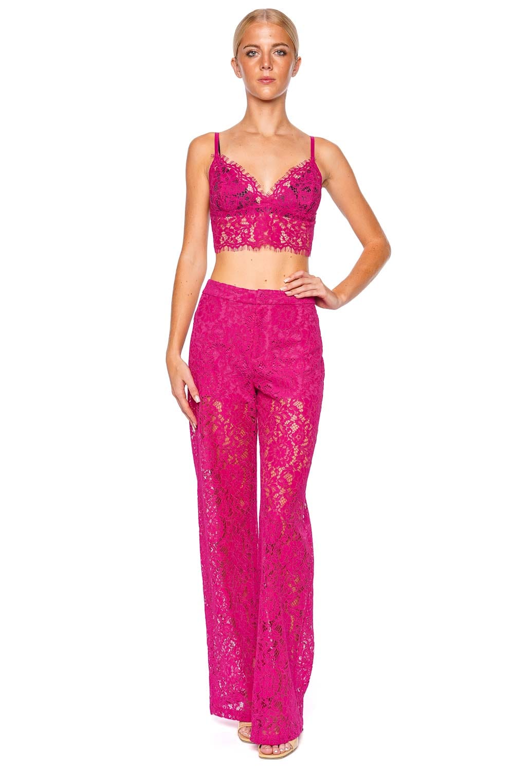 L'AGENCE Livvy Lace Straight Leg Trouser